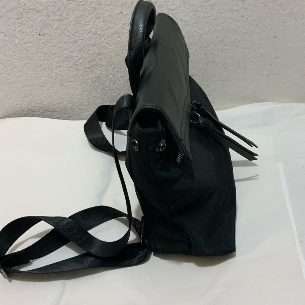Botkier Mini Black Faux Leather Nylon Backpack - Picture 7 of 15